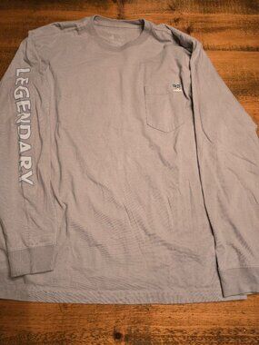 Legendary Whitetails mens long sleeve, sz XL, light gray